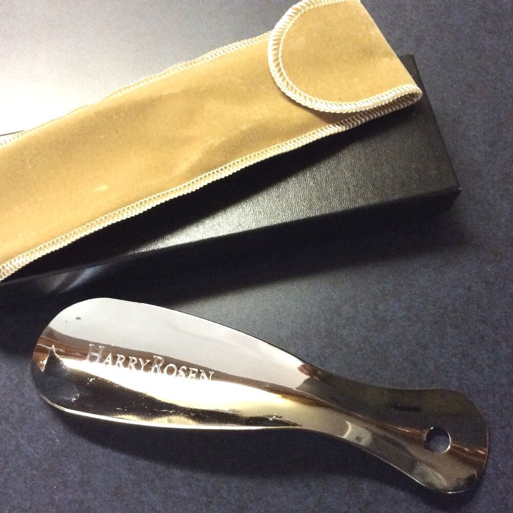 HARRY ROSEN Shoe Horn with Gift Box, Rare Item, New Unused